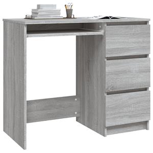 bonnevie Computertisch,Schreibtisch Grau Sonoma 90x45x76 cm Holzwerkstoff vidaXL