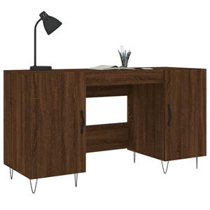 Bonnevie - Computertisch,Schreibtisch Braun Eichen-Optik 140x50x75 cm Holzwerkstoff vidaXL