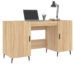 bonnevie Computertisch,Schreibtisch Sonoma-Eiche 140x50x75 cm Holzwerkstoff vidaXL
