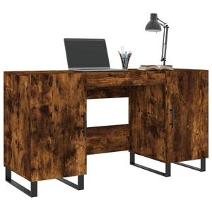 Bonnevie - Computertisch,Schreibtisch Räuchereiche 140x50x75 cm Holzwerkstoff vidaXL