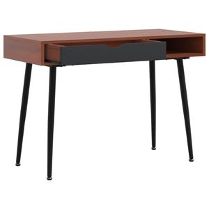 Bonnevie - Computertisch mit Schublade Braun 110x50x75 cm Holzwerkstoff vidaXL472166
