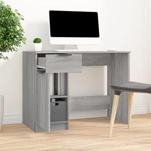 bonnevie Computertisch,Schreibtisch Grau Sonoma 100x50x75 cm Holzwerkstoff vidaXL