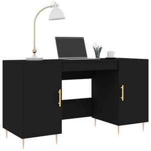 Bonnevie - Computertisch,Schreibtisch Schwarz 140x50x75 cm Holzwerkstoff vidaXL
