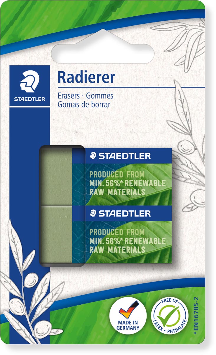 Staedtler Eraser 526 83 renew raw mat 56% BK2