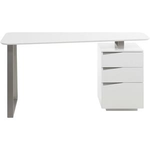 MCA furniture Bureau Tori matwit gelakt, met 3 laden, breedte 150 cm