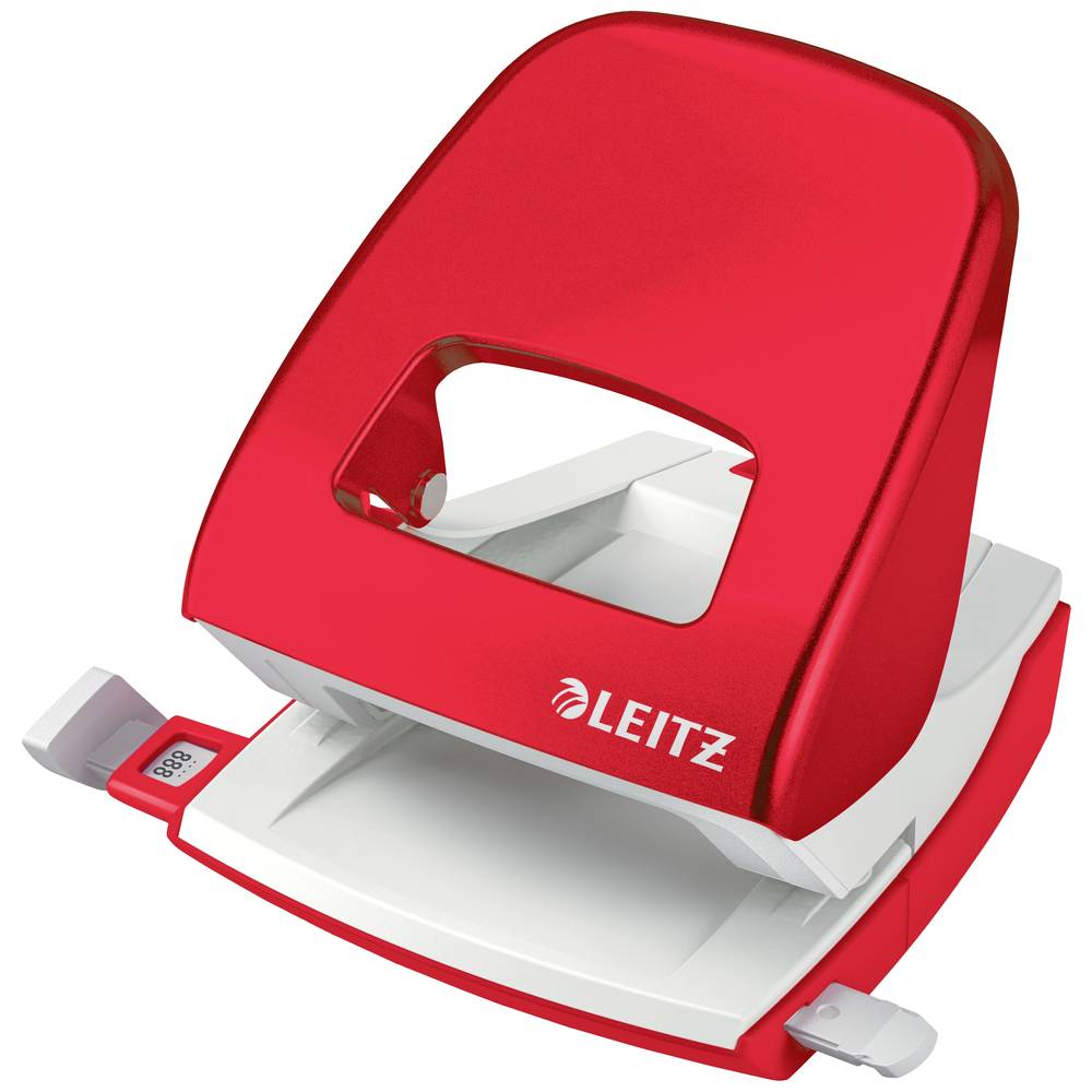 Leitz 50082026 Bureauperforator Esselte  Rood-wit Instelformaat (max.): DIN A4 30 vel (80 g/m²)