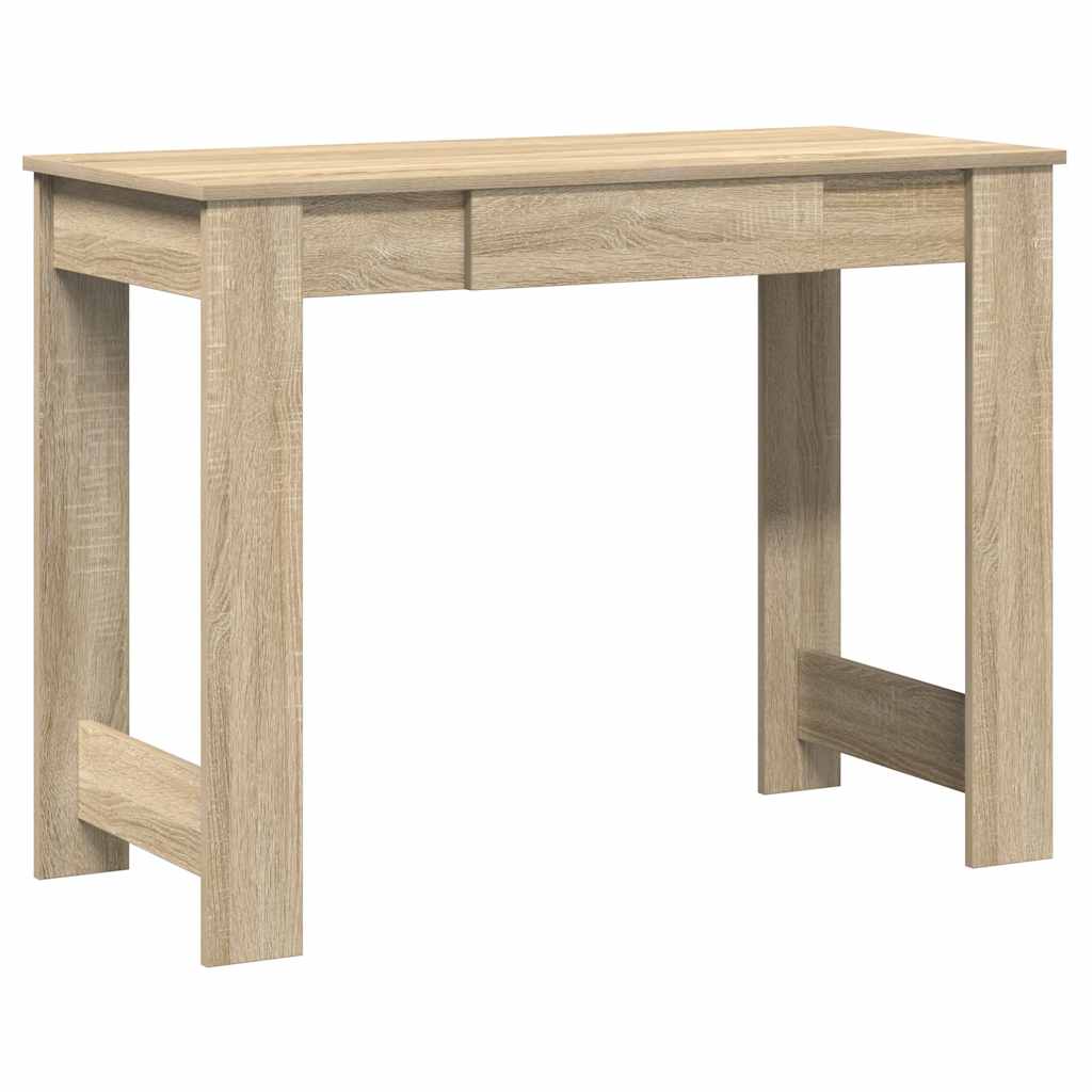 vidaXL Bureau 100x45x75 cm bewerkt hout sonoma eikenkleurig