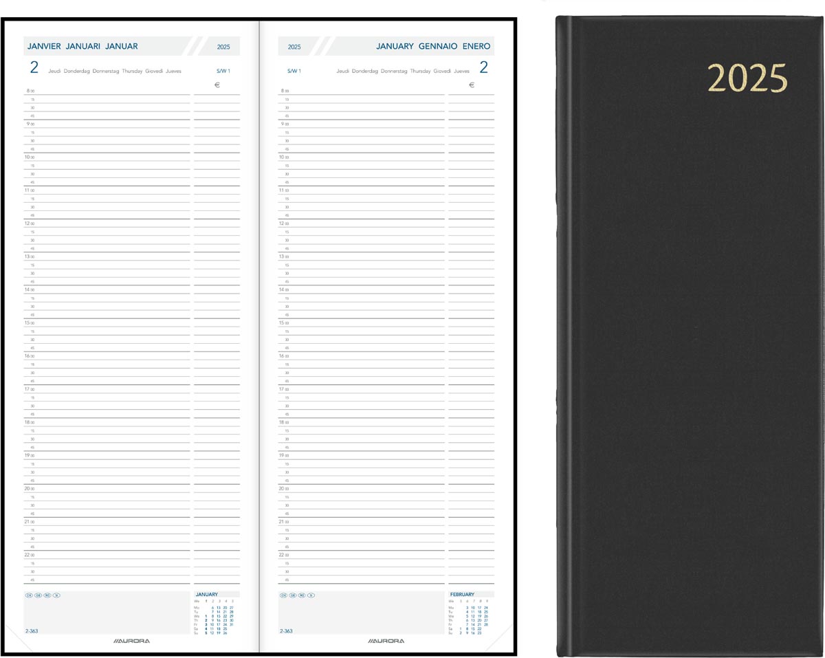 Aurora Longo LA411 Linnen, zwart, 2026