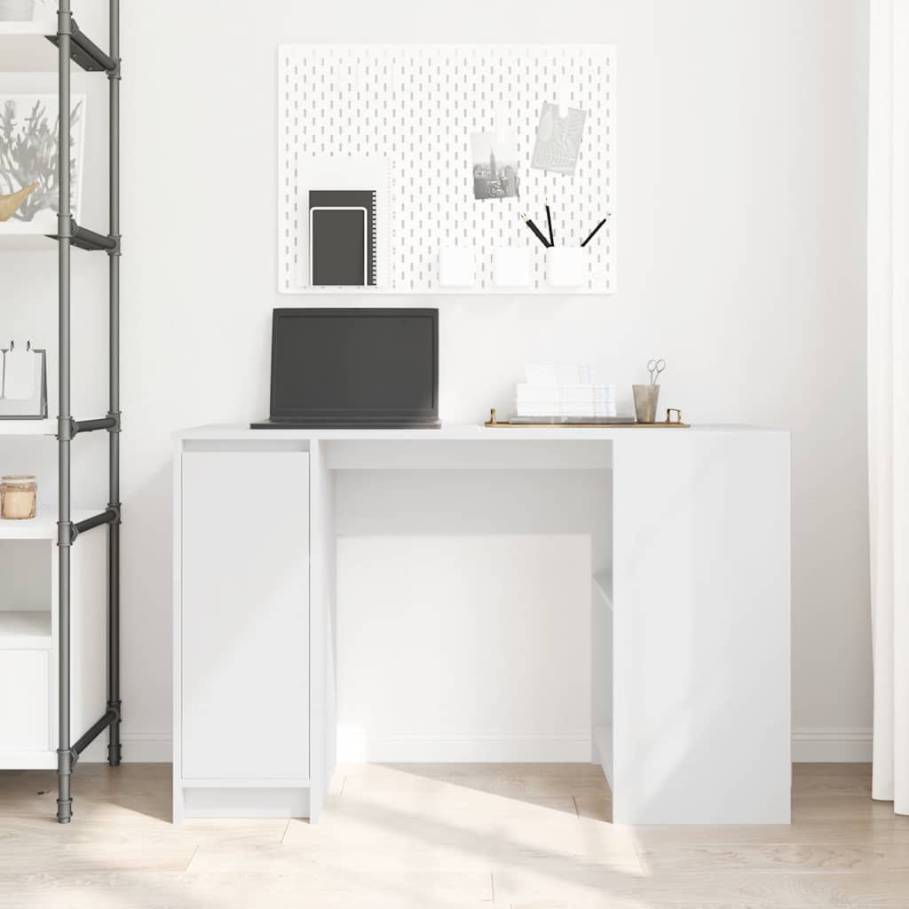 vidaXL Bureau 120x42x76 cm spaanplaat wit
