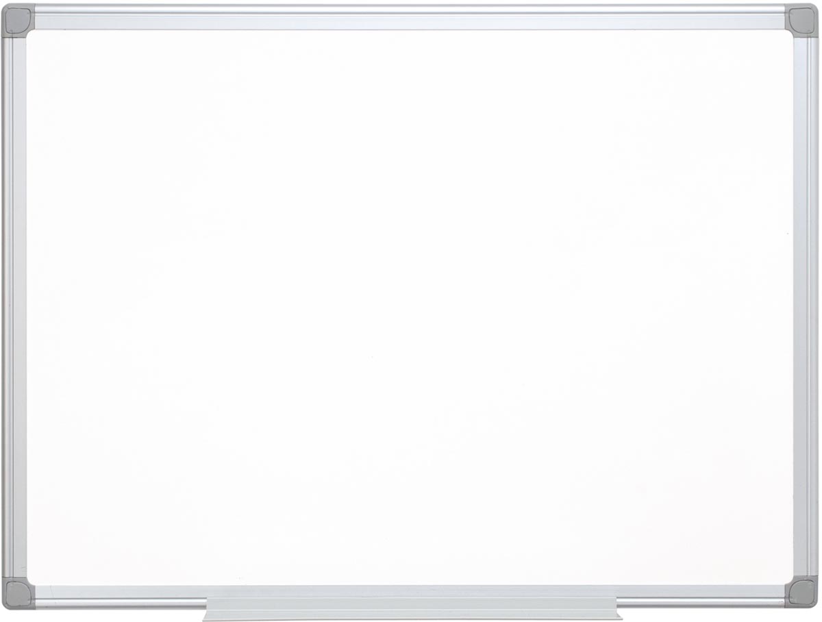 Q-CONNECT whiteboard, met aluminium frame, melamine, 1zijde wit, 1 zijde geruit, 90 x 120 cm