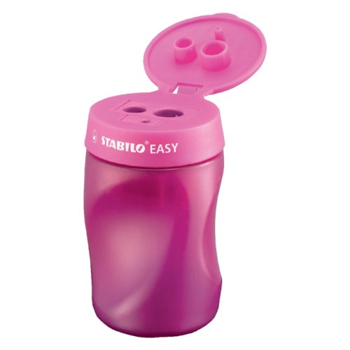 Stabilo easy 3 in 1 puntenslijper roze voor rechtshandigen