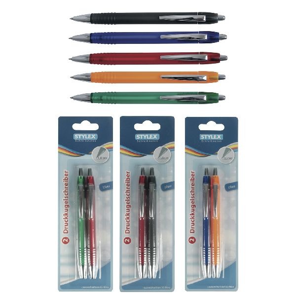 Stylex Balpennen 2 stuks Assorti