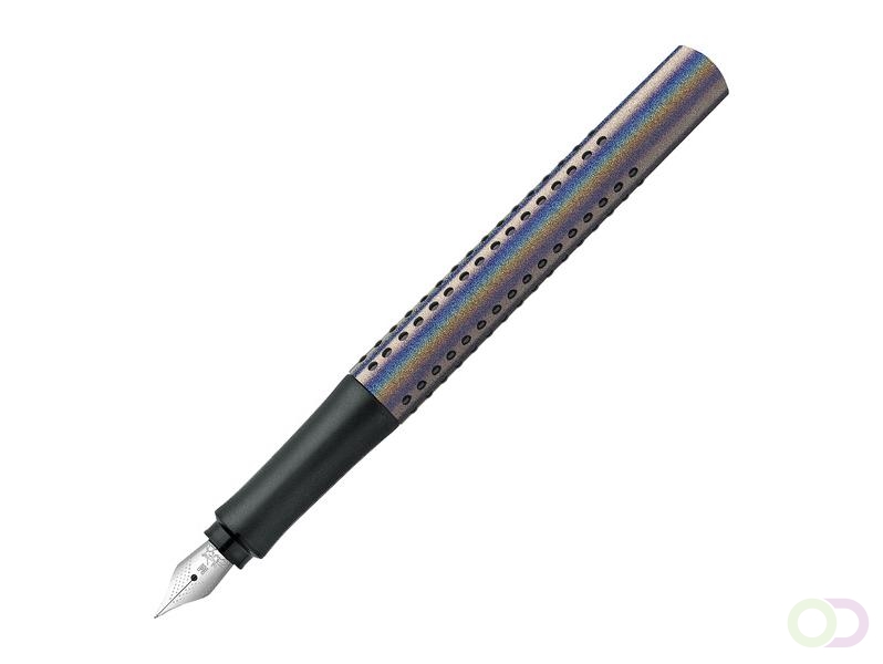 Faber Castell FC-140842 Vulpen Faber-Castell Grip Glam M Zilver