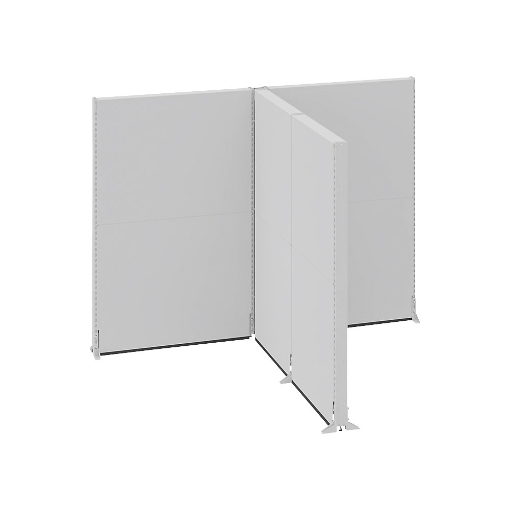 Akoestische scheidingswand, kantoor/industrie, complete module, l x b x h = 2656 x 2131 x 2000 mm