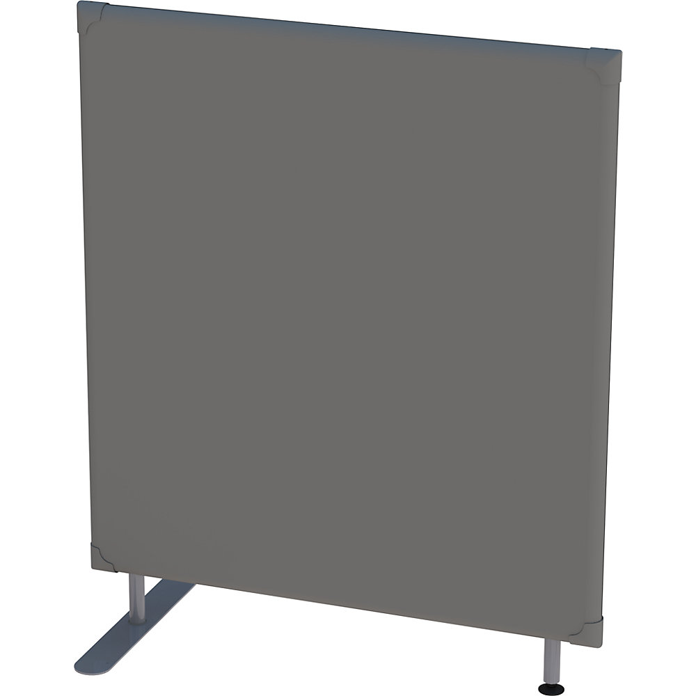 Eurokraft pro Geluiddempende scheidingswand, wandpaneel, h x b = 1200 x 1000 mm, grijs