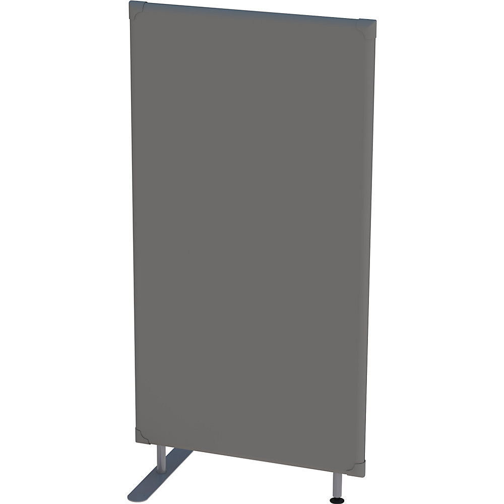 Eurokraft pro Geluiddempende scheidingswand, wandpaneel, h x b = 1600 x 800 mm, grijs
