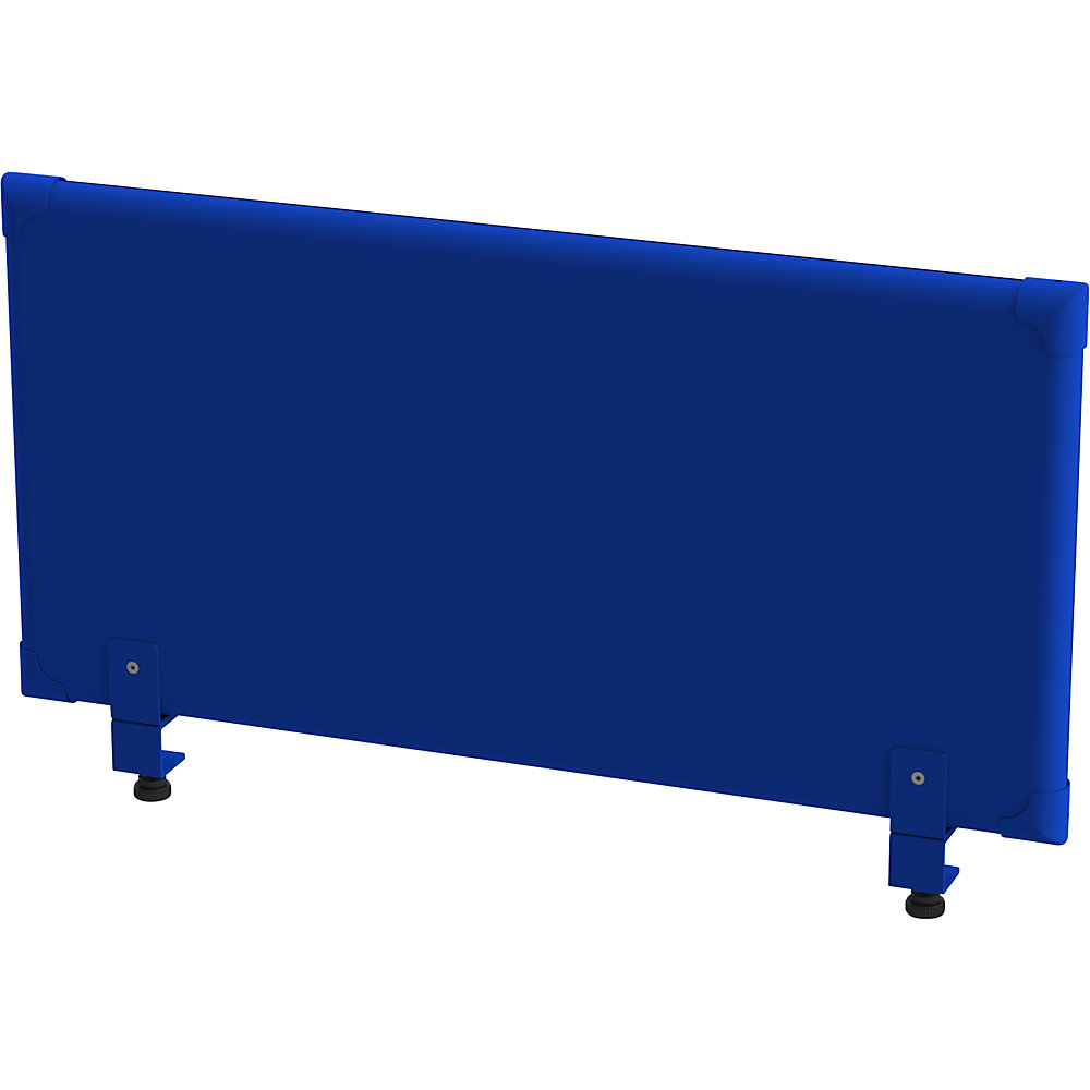 Eurokraft pro Akoestisch bovenpaneel voor op de tafel, hoogte 450 mm, breedte 1000 mm, blauw