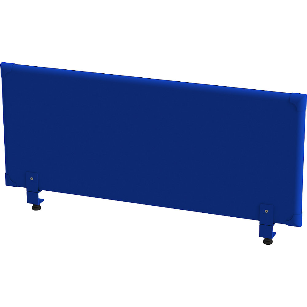 Eurokraft pro Akoestisch bovenpaneel voor op de tafel, hoogte 450 mm, breedte 1200 mm, blauw