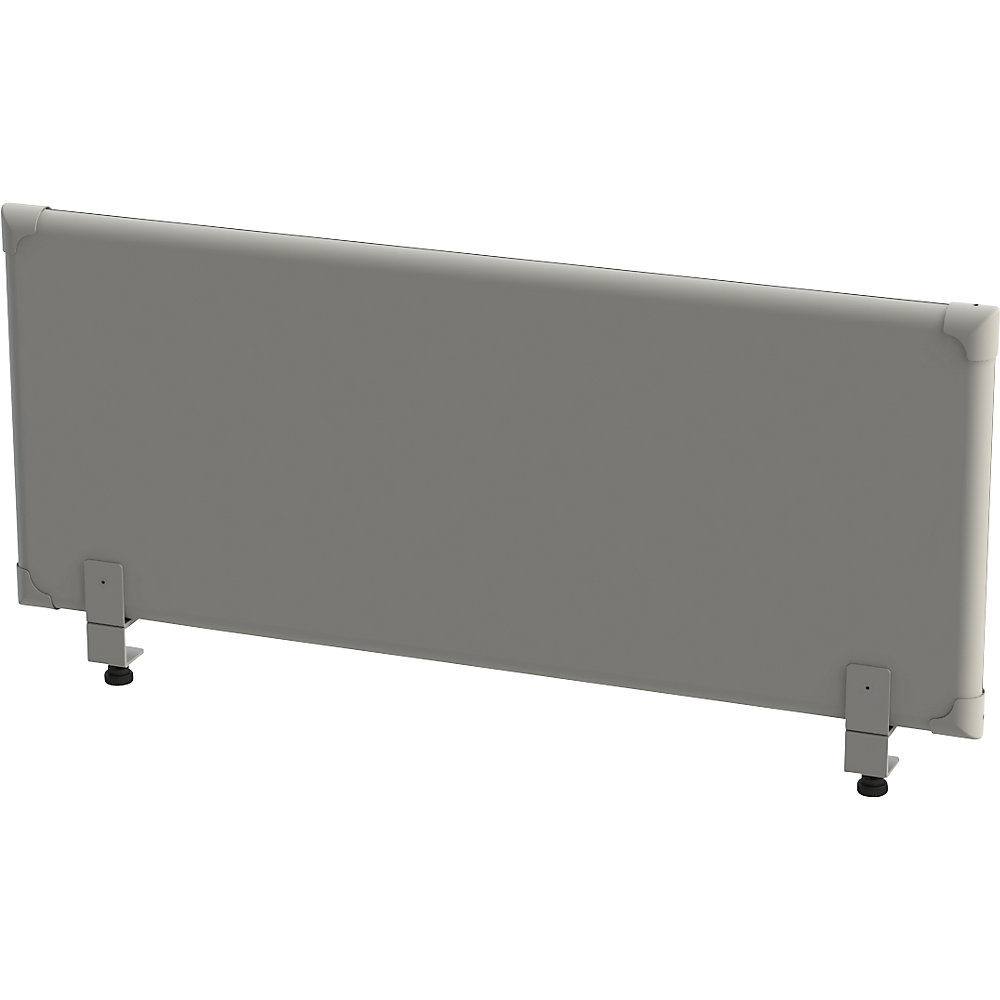 Eurokraft pro Akoestisch bovenpaneel voor op de tafel, hoogte 450 mm, breedte 1200 mm, grijs