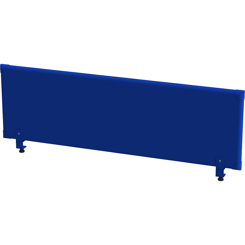Eurokraft pro Akoestisch bovenpaneel voor op de tafel, hoogte 450 mm, breedte 1600 mm, blauw