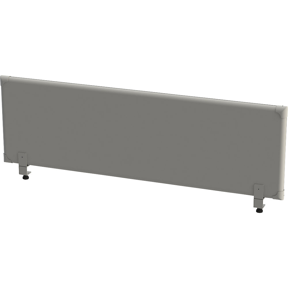 Eurokraft pro Akoestisch bovenpaneel voor op de tafel, hoogte 450 mm, breedte 1600 mm, grijs