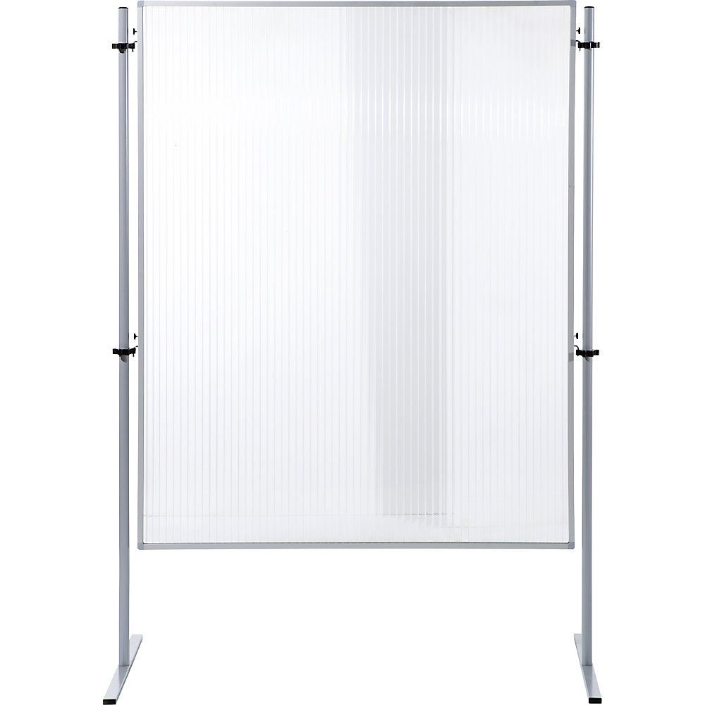 Eurokraft basic Functionele scheidingswand, verbindingsplaat van polycarbonaat, h x b = 1500 x 1200 mm, VE = 1 stuk
