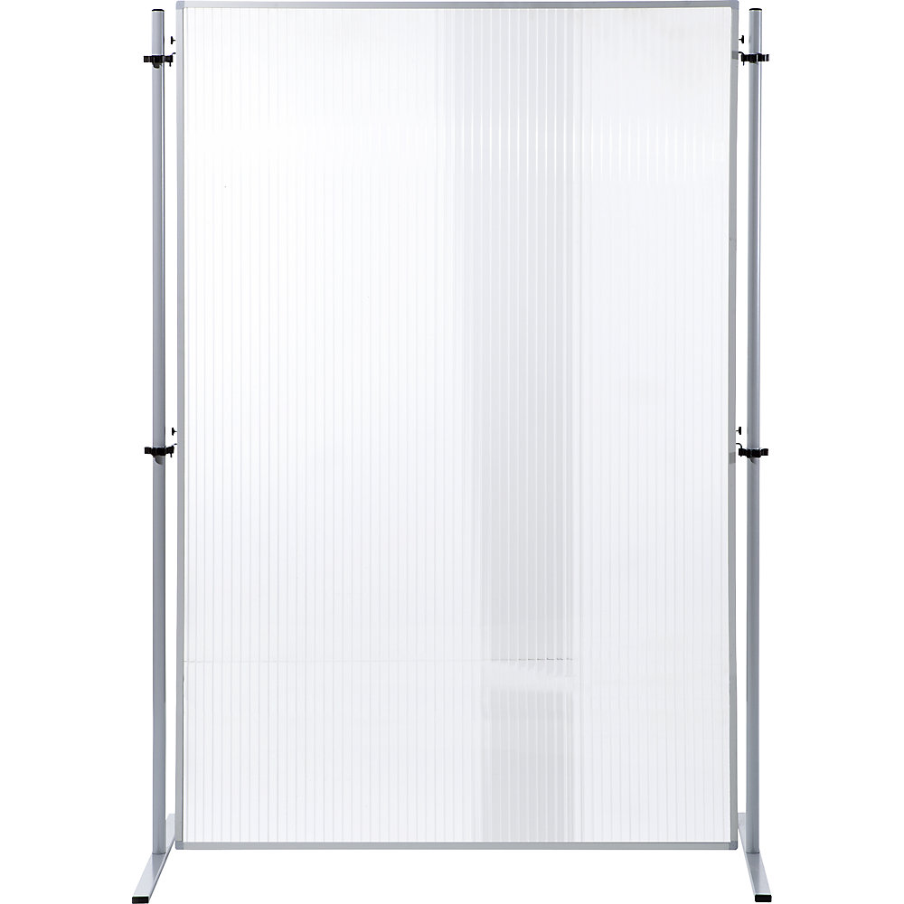 Eurokraft basic Functionele scheidingswand, verbindingsplaat van polycarbonaat, h x b = 1800 x 1200 mm, VE = 1 stuk