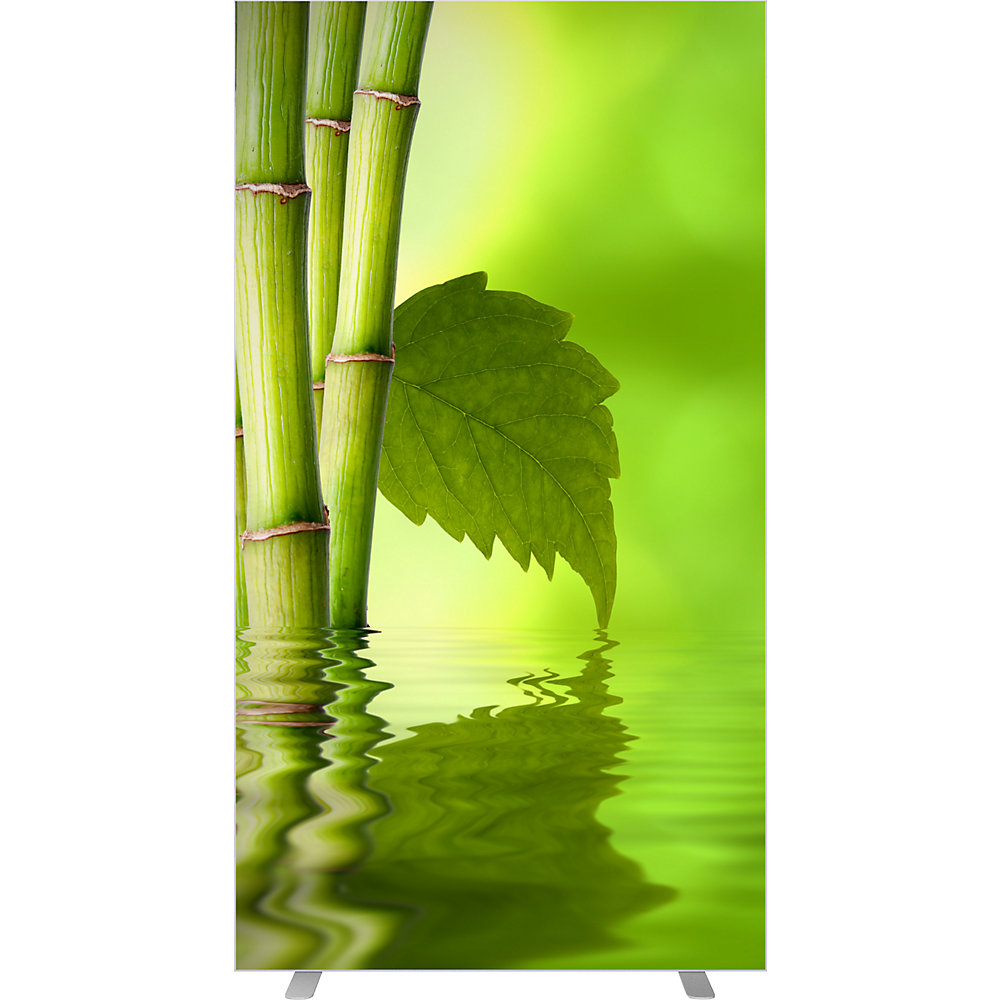 EasyScreen Scheidingswand , h x d = 1740 x 390 mm, met fotomotief, model zen 1, breedte 940 mm