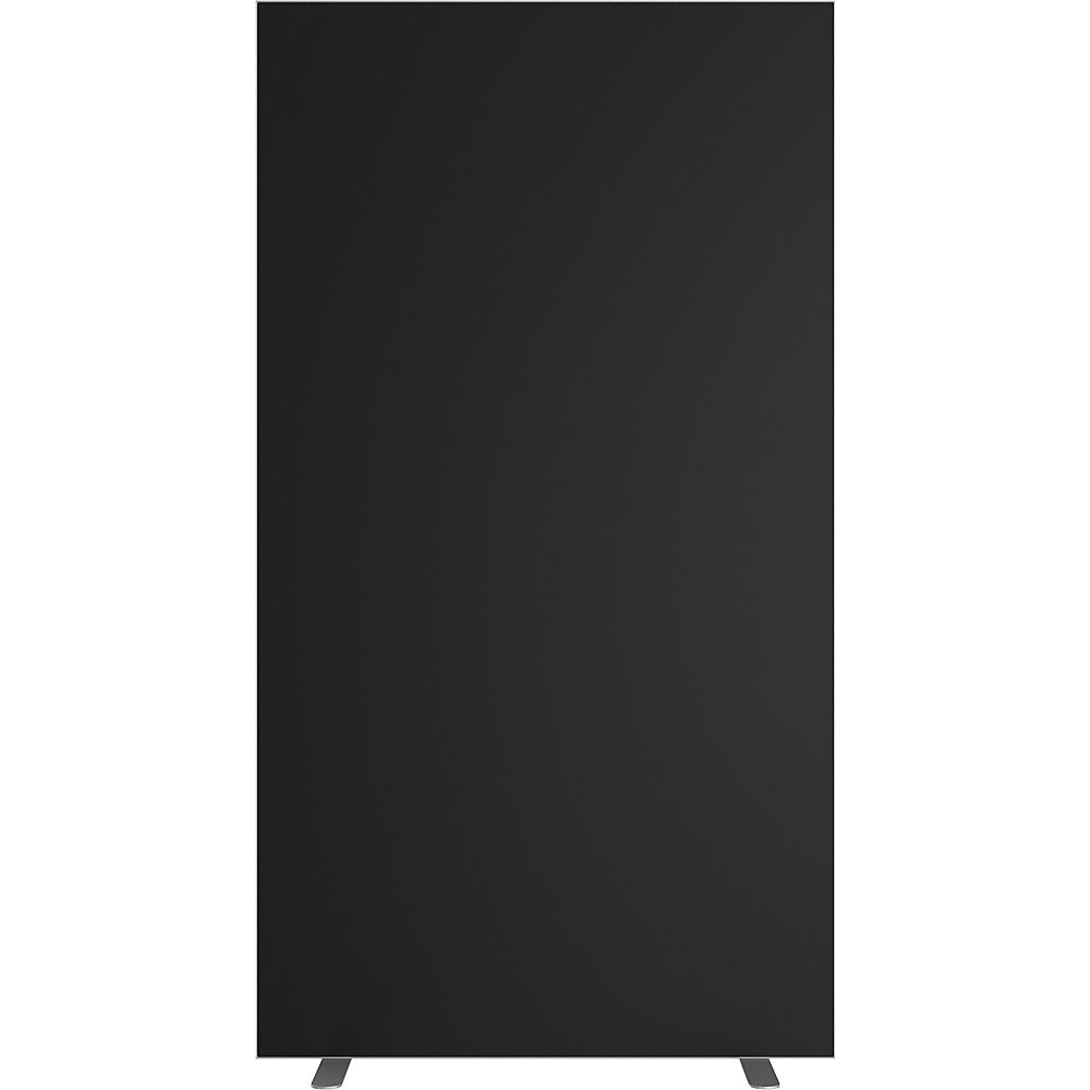 EasyScreen Scheidingswand , h x d = 1740 x 390 mm, zwart, breedte 940 mm