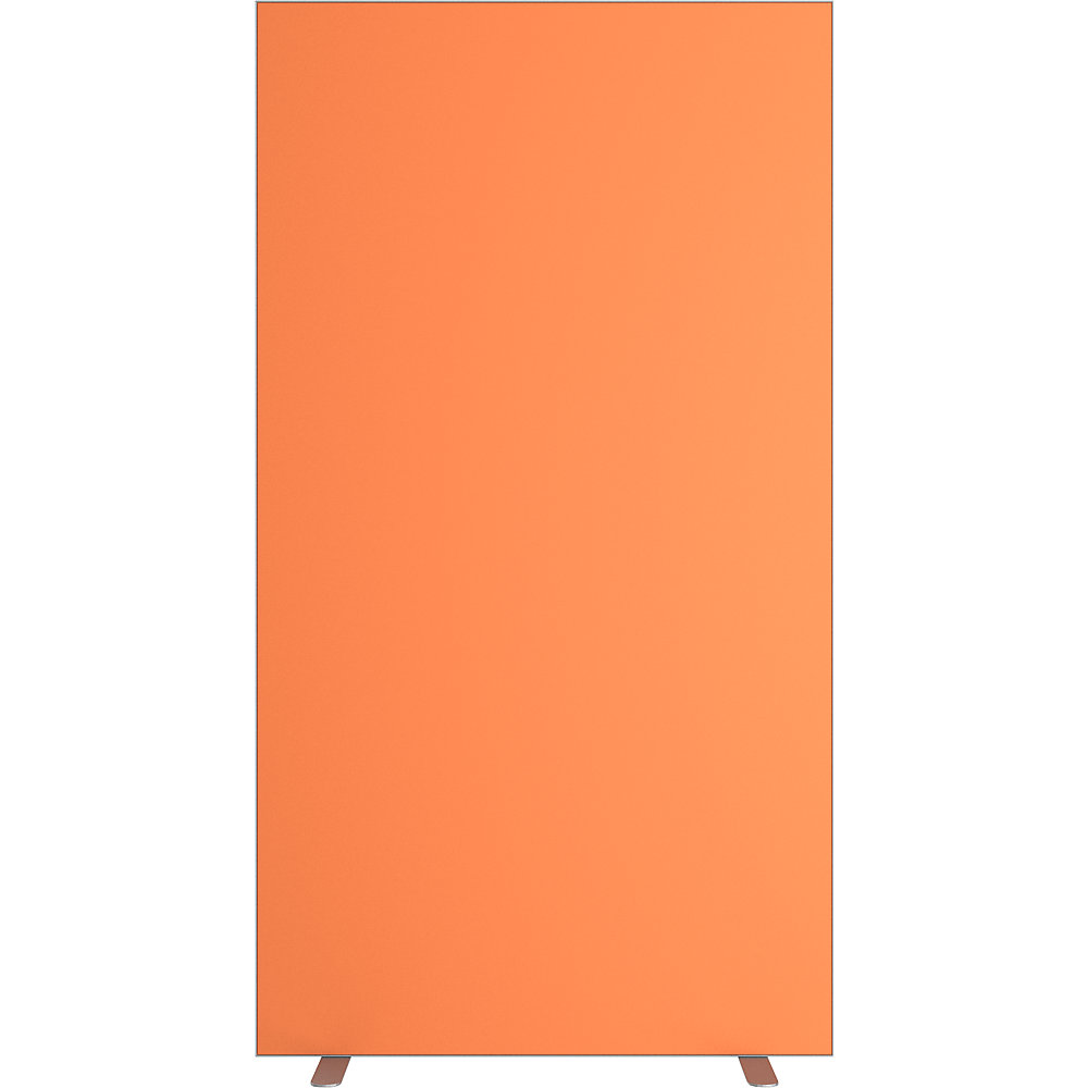 EasyScreen Scheidingswand , h x d = 1740 x 390 mm, met geluidsisolatie, oranje, breedte 940 mm