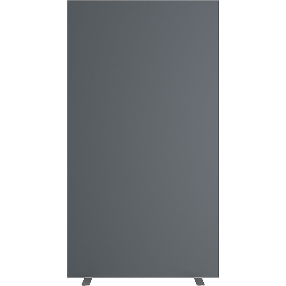 EasyScreen Scheidingswand , h x d = 1740 x 390 mm, met geluidsisolatie, antraciet, breedte 940 mm