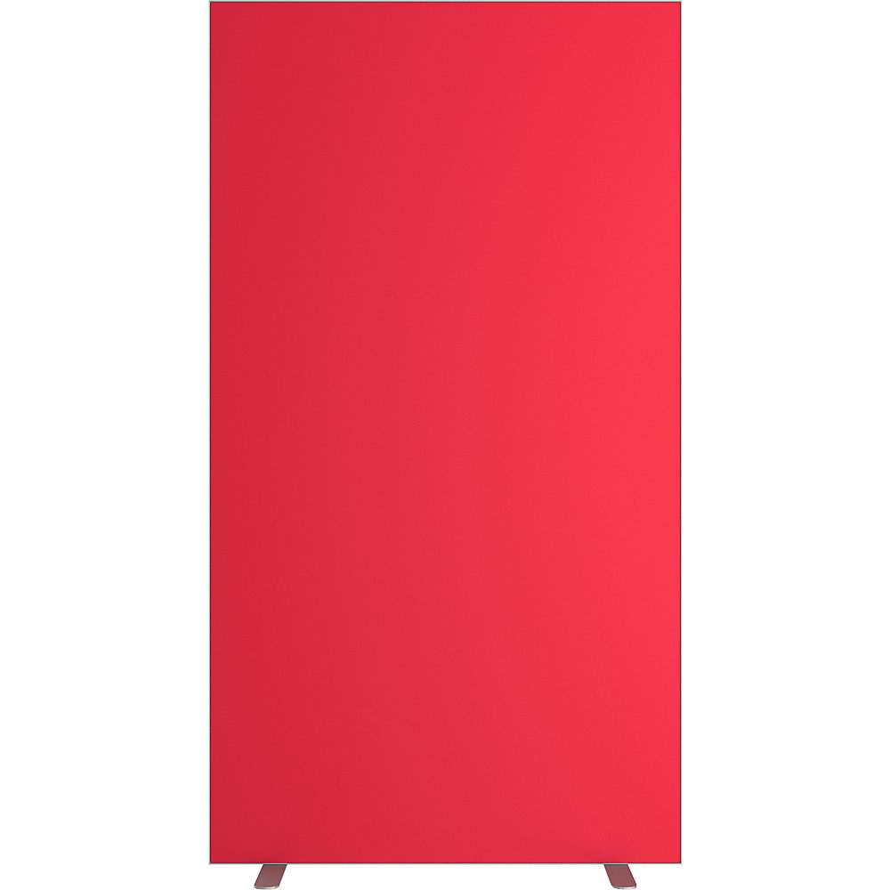 EasyScreen Scheidingswand , h x d = 1740 x 390 mm, rood, breedte 940 mm