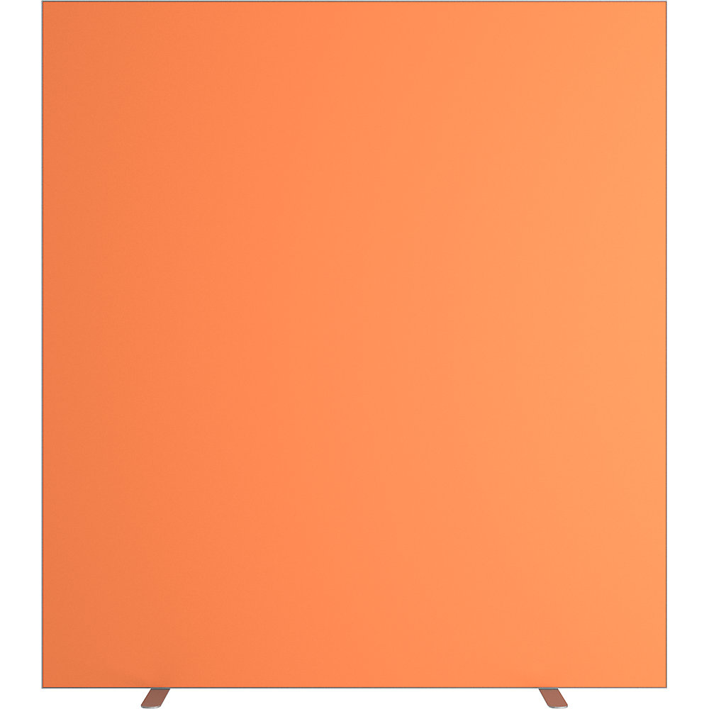 EasyScreen Scheidingswand , h x d = 1740 x 390 mm, oranje, breedte 1600 mm