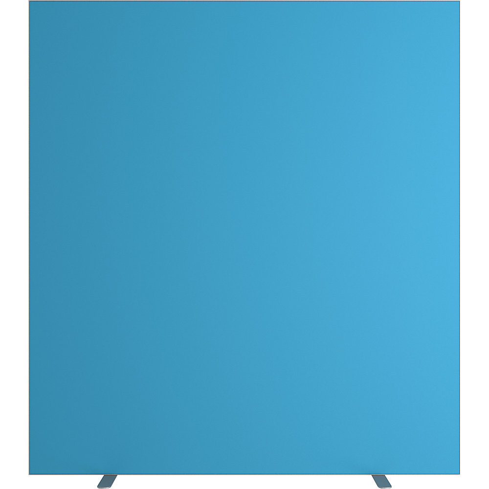 EasyScreen Scheidingswand , h x d = 1740 x 390 mm, blauw, breedte 1600 mm