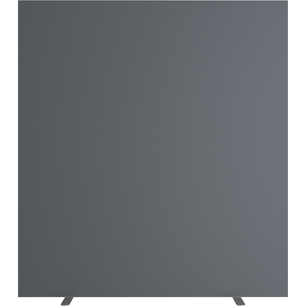 EasyScreen Scheidingswand , h x d = 1740 x 390 mm, antraciet, breedte 1600 mm