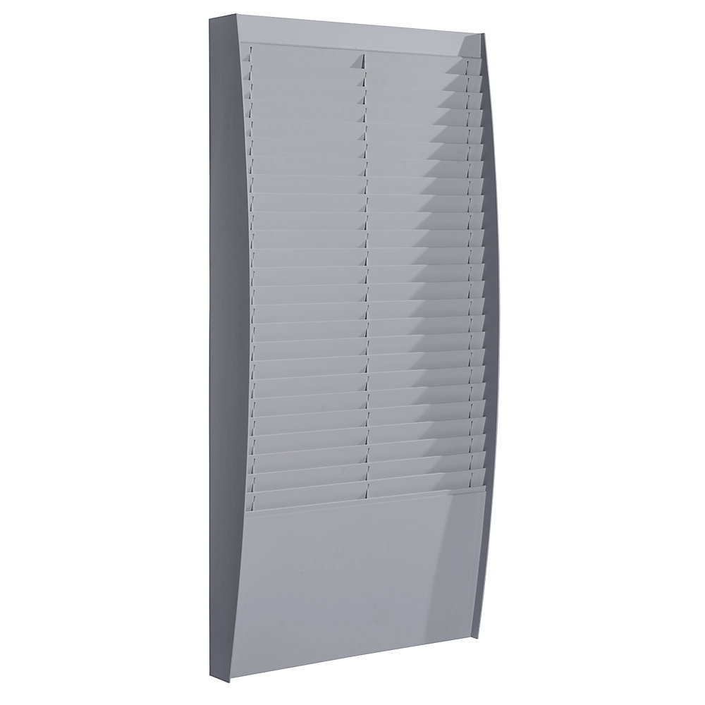 Paperflow Sorteerbord, 2 x 25 vakken, h x b x d = 1120 x 544 x 129 mm, aluminiumkleurig