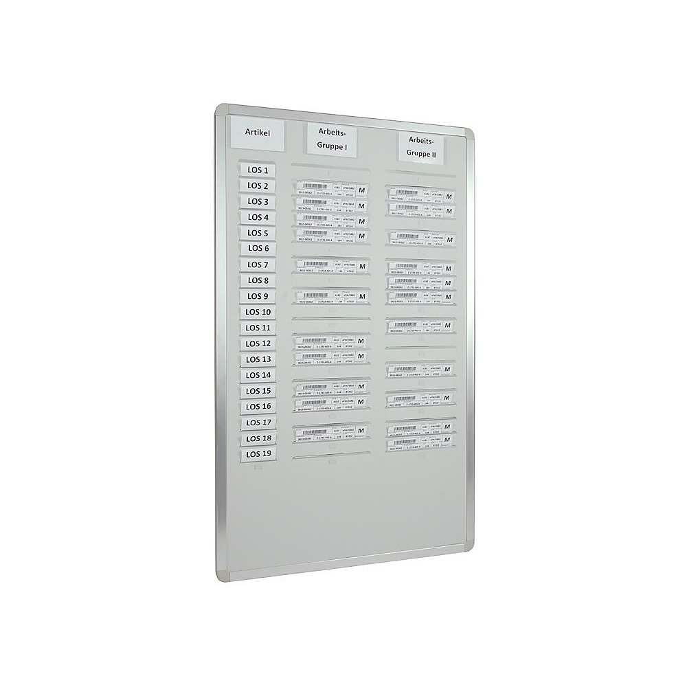 EICHNER Orga-Easy-planbord, hoogte 900 mm, voor A5 verticaal, breedte = 535 mm, twee rijen