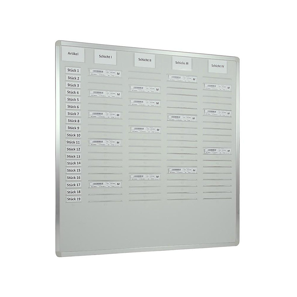 EICHNER Orga-Easy-planbord, hoogte 900 mm, voor A5 verticaal, breedte = 915 mm vier rijen