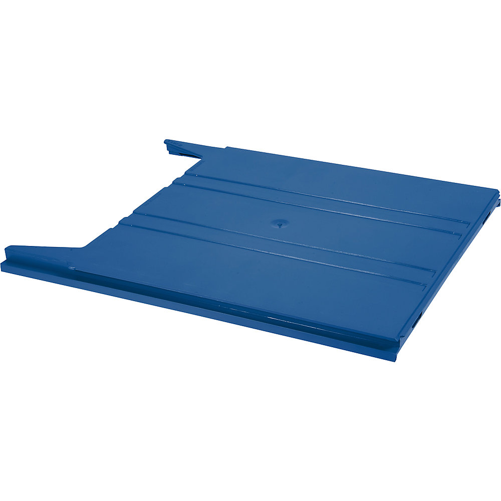 Muursorteerder FLAT, voor A4-formaat, vulhoogte 9 mm, opbergvak blauw