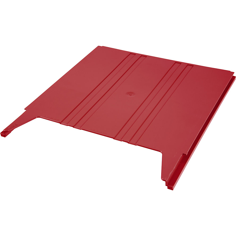 Muursorteerder FLAT, voor A4-formaat, vulhoogte 9 mm, opbergvak rood