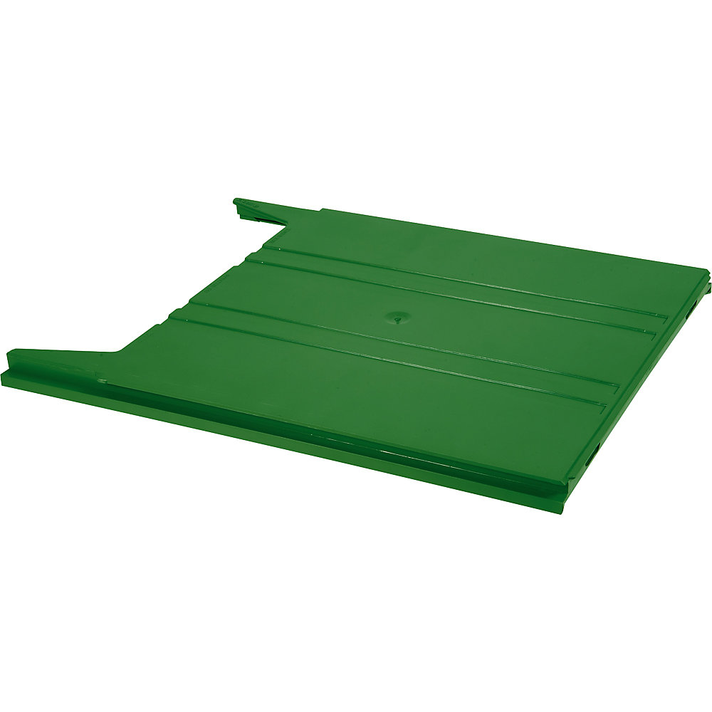 Muursorteerder FLAT, voor A4-formaat, vulhoogte 9 mm, opbergvak groen