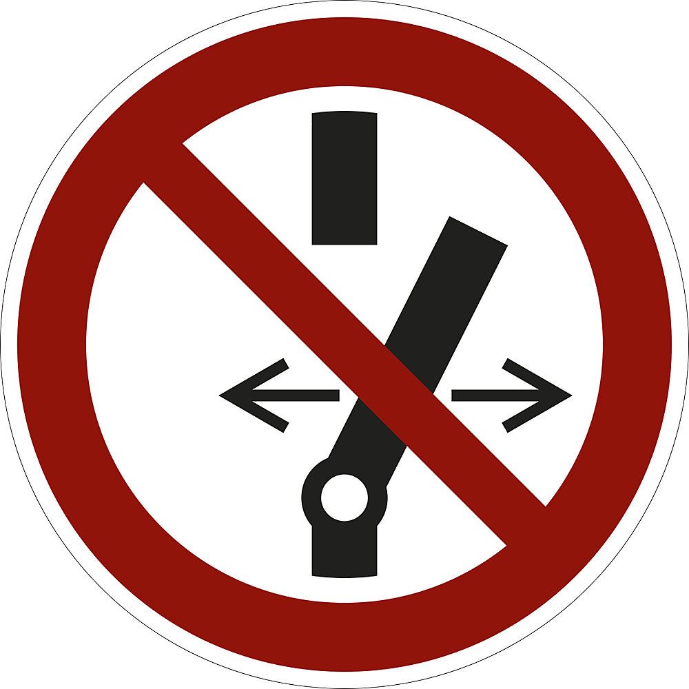 Verbodsbord, schakelen verboden, VE = 10 stuks, kunststof, Ø 200 mm