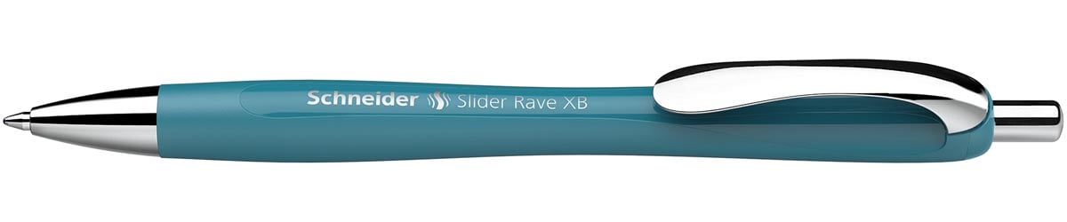 Schneider balpen Slider Rave, extra breed, blauwe inkt, teal