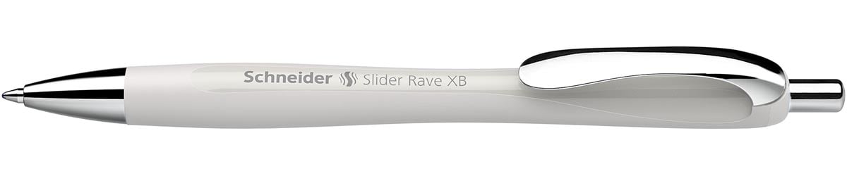 Schneider balpen Slider Rave Trend Edition, extra breed, blauwe inkt, silver grey