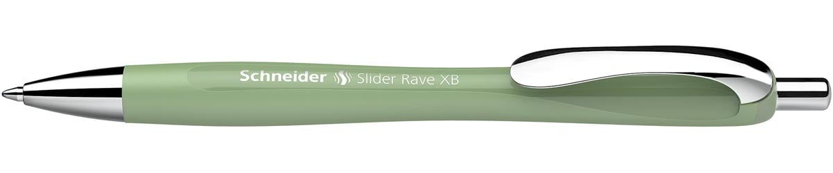 Schneider balpen Slider Rave Trend Edition, extra breed, blauwe inkt, organic green
