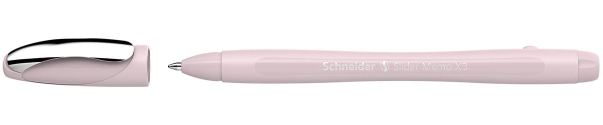 Schneider balpen Slider Memo Colour Edition, extra breed, blauwe inkt, pearl