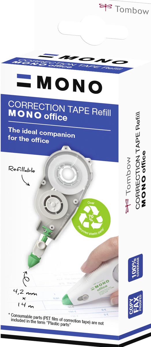 Tombow navulling voor correctieroller Mono Office
