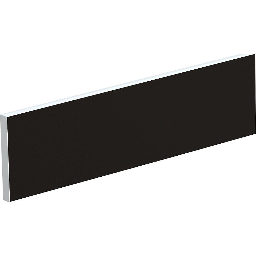 EasyDesk Scheidingswand voor teambureaus, breedte 1200 mm, bekleding zwart