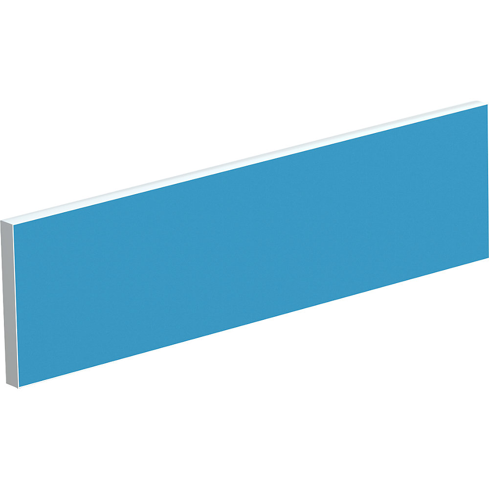 EasyDesk Scheidingswand voor teambureaus, breedte 1200 mm, bekleding blauw