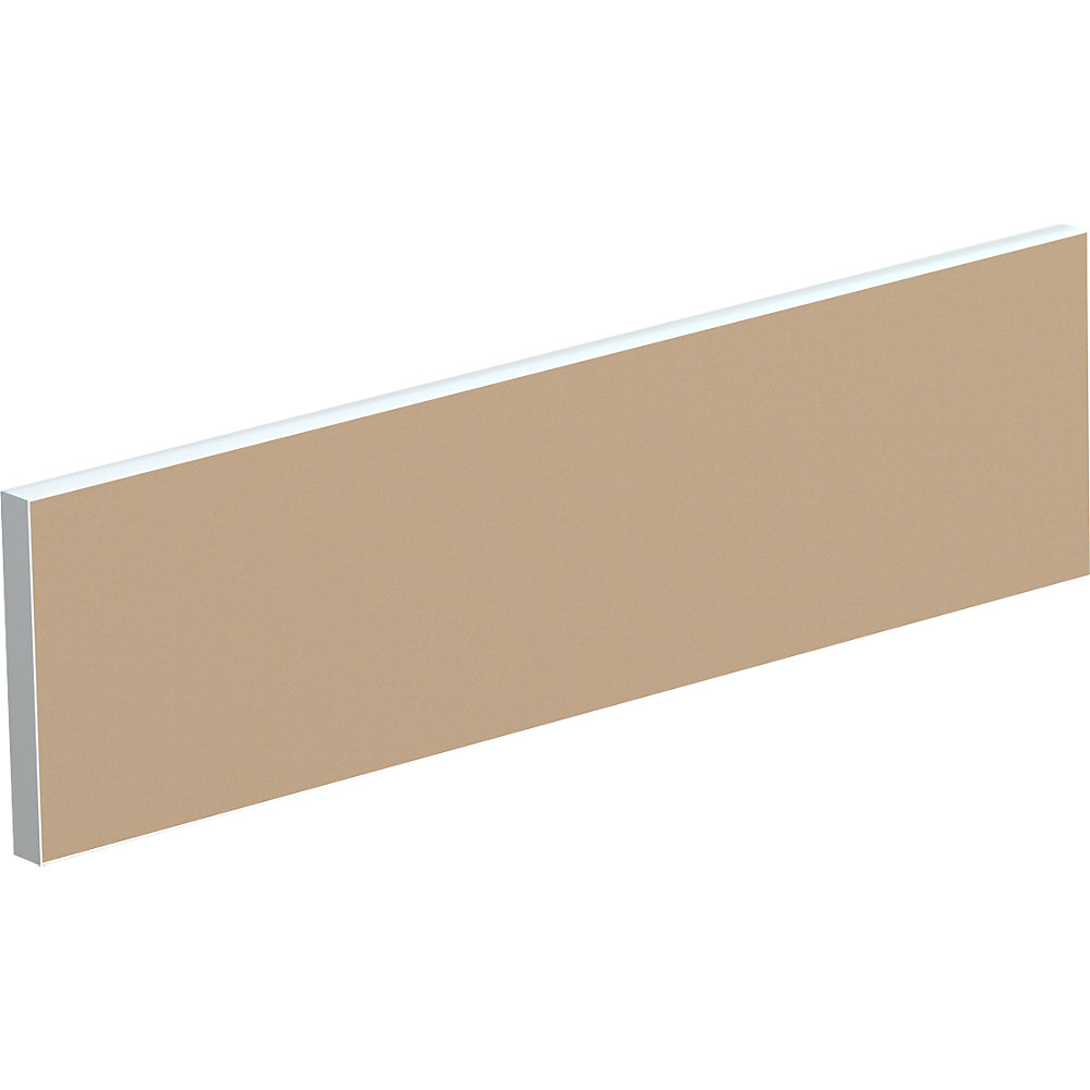EasyDesk Scheidingswand voor teambureaus, breedte 1200 mm, bekleding zandkleur